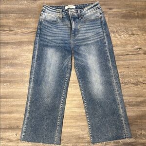 Women's Blue Wide-Leg Jeans